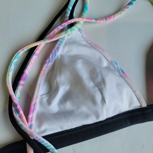 NWT Victoria's Secret Swim Top Triangle Bikini Strappy Crossback Wireless Sz XS - Picture 3 of 13